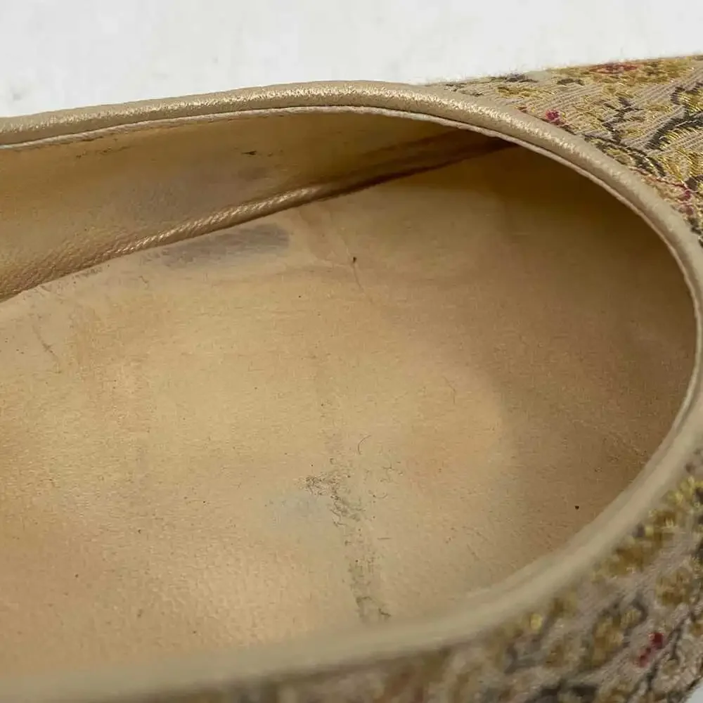 LOFT Gold Brocade Heels | Women’s Size 10